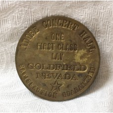 UNITED STATES OF AMERICA . TOKEN . ADOBE CONCERT HALL . NEVADA